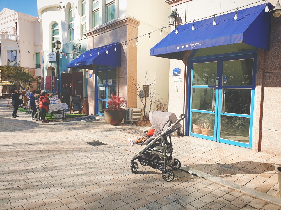 Exotic City of Santorini Background in Tangjeong Mediterranean Village, Asan photo 8