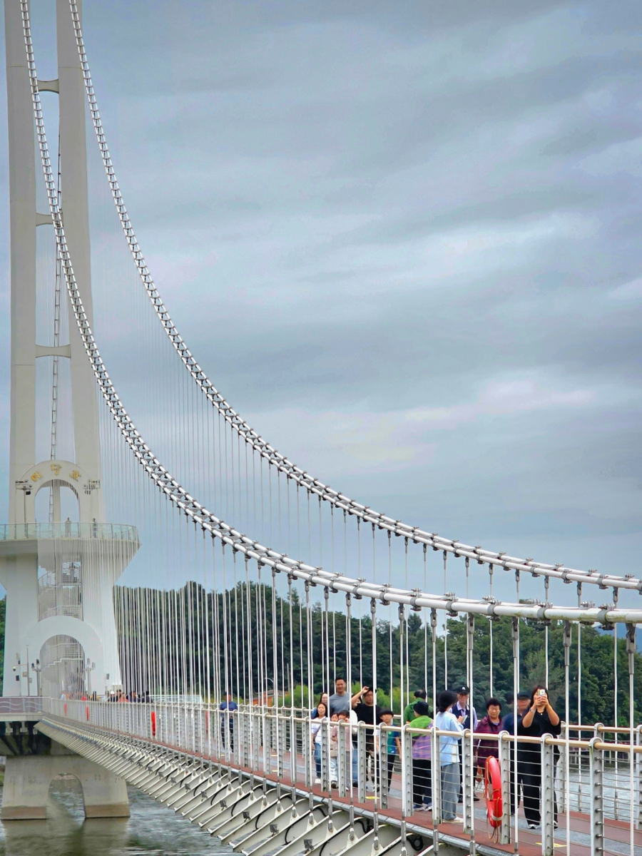 Boryeong Yedang Lake Swing Bridge Musical Fountain Times Boryeong Travel