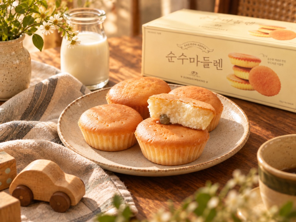 Pure Madeleines in a gift box