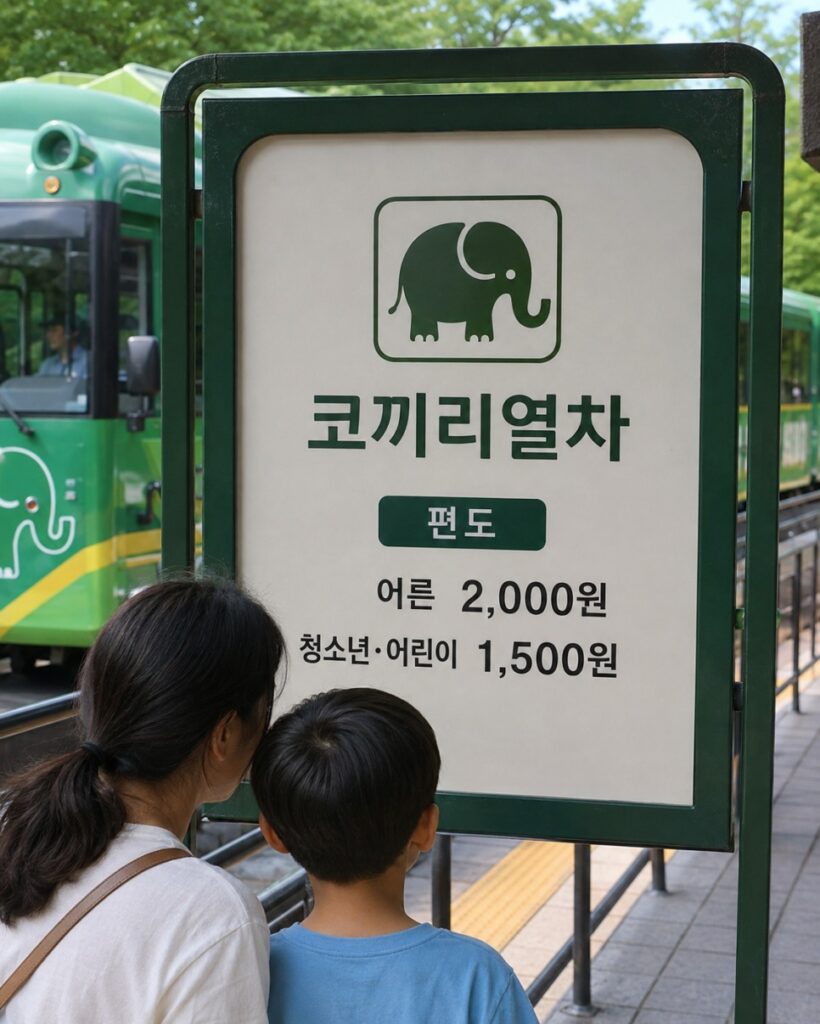 서울대공원 동물원 코끼리열차·리프트 요금과 시간