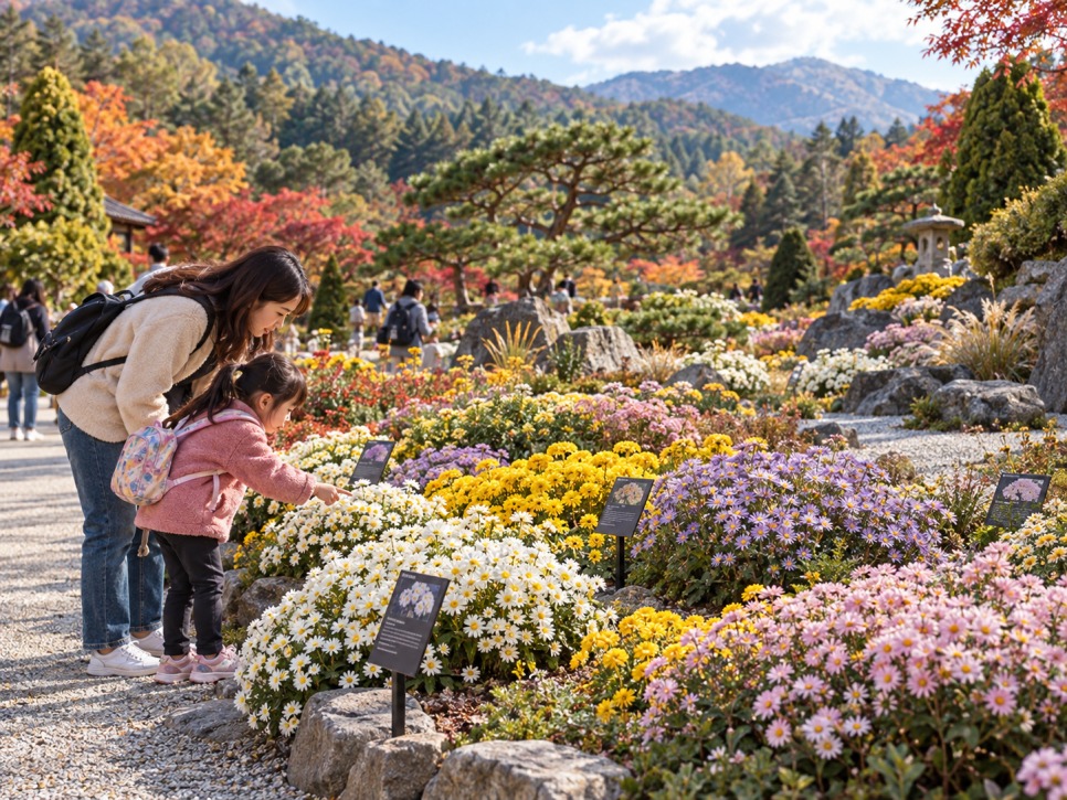 아침고요수목원 지금 간다면 들국화 전시회를 먼저