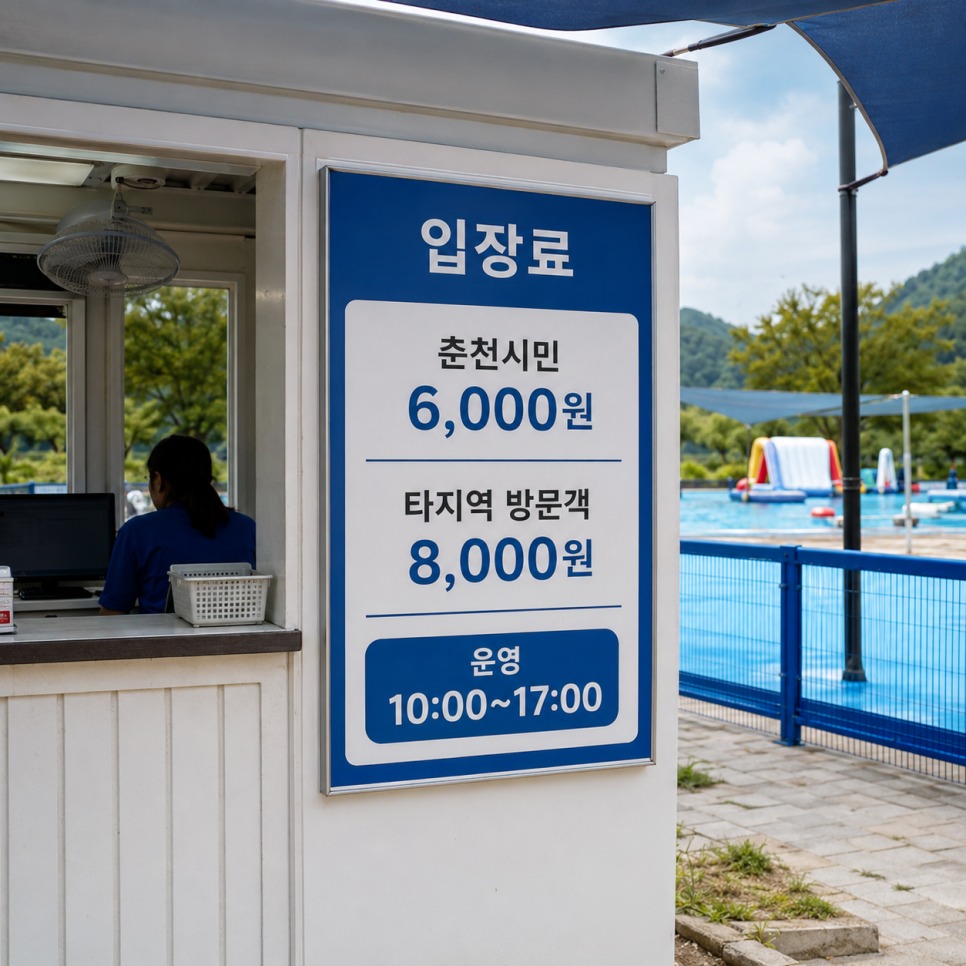 춘천 썸머워터페스티벌 운영시간·예약·입장료