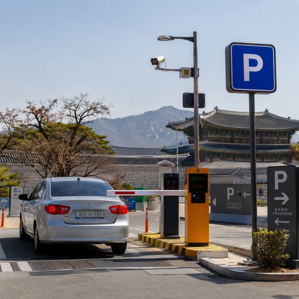 Parking near Gyeongbokgung