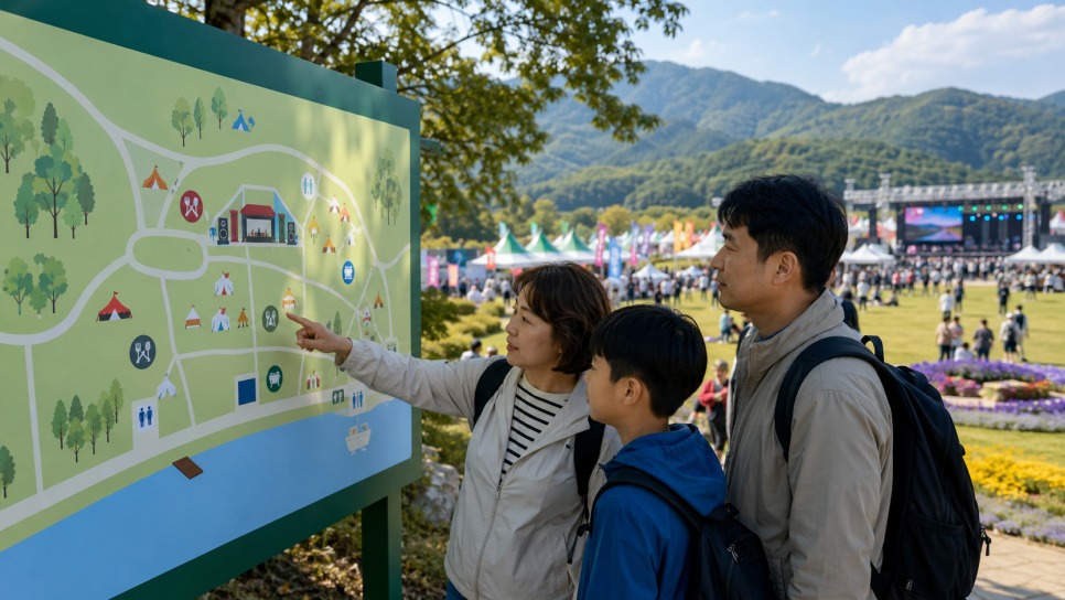 양구 배꼽축제 아이와 실제 이동 동선