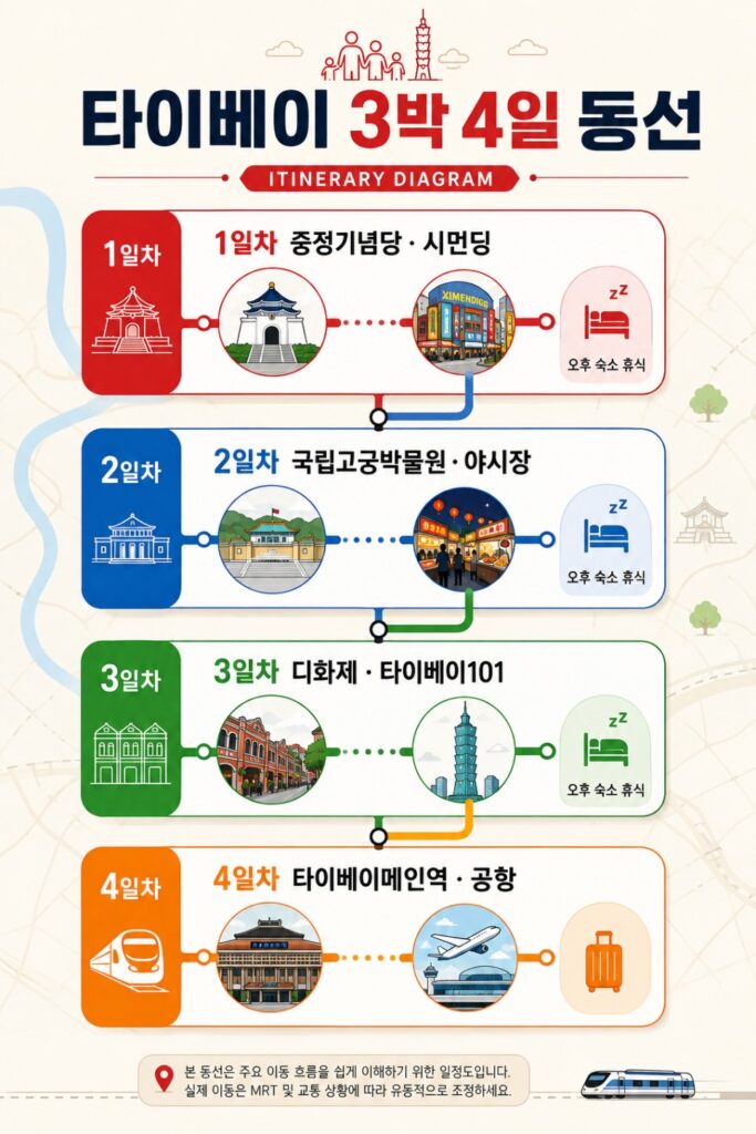 10월 타이베이 장점과 단점