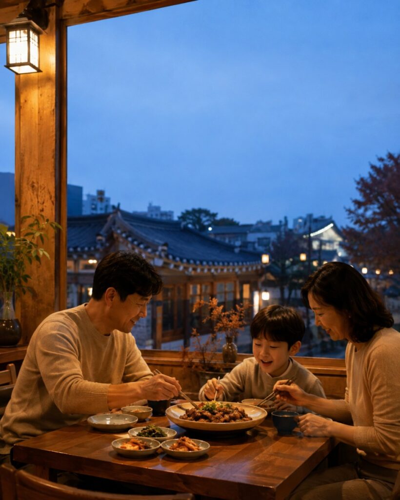 수원화성 미디어아트 식사와 카페