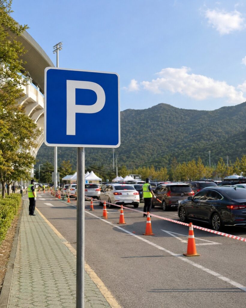 세계태권도품새선수권 주차와 대중교통