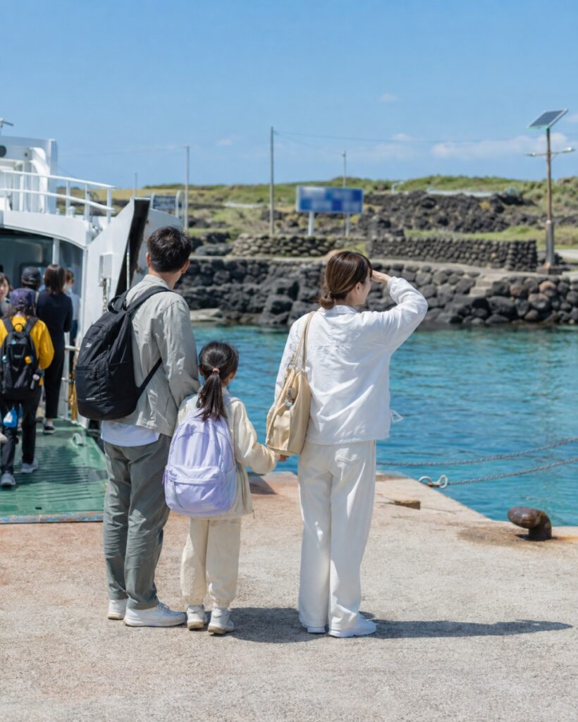 우도 차량규정 주차와 대중교통