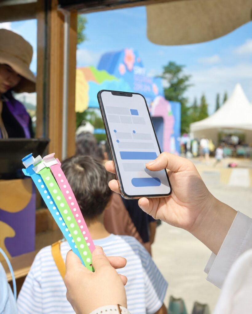 Wristband exchange booth