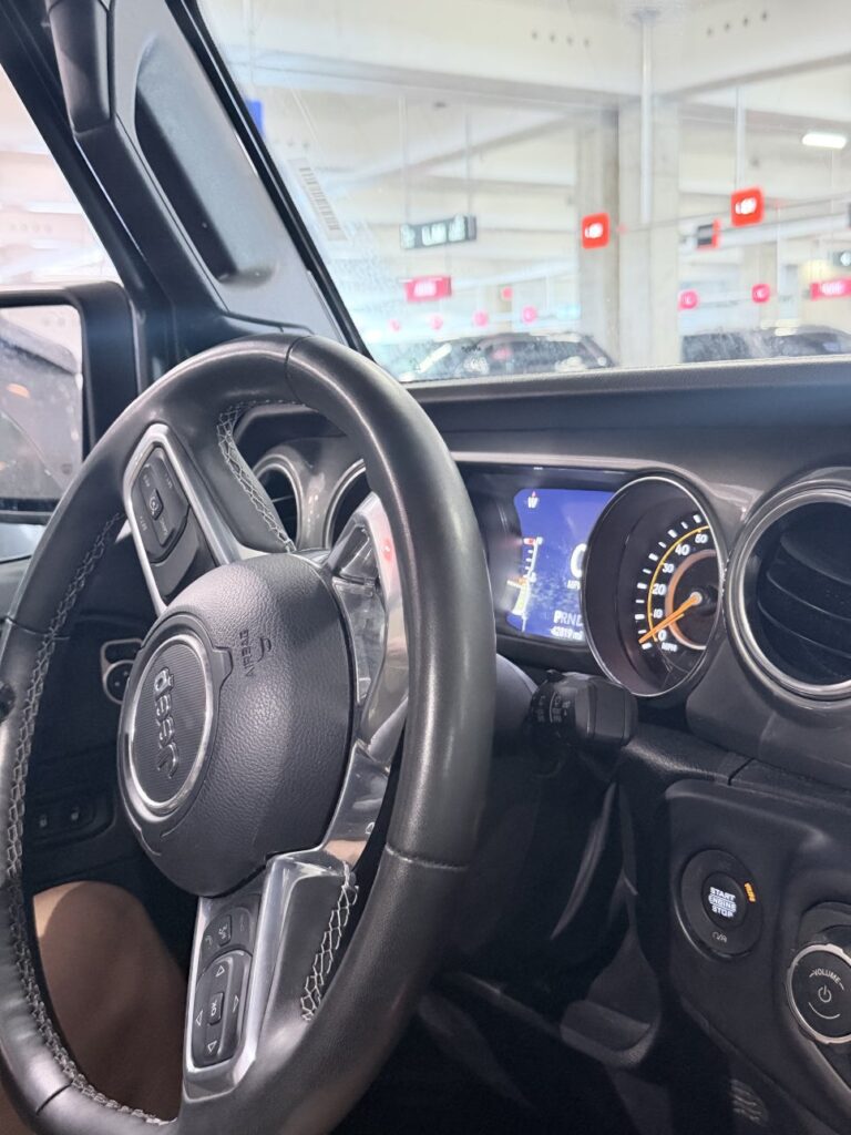 Inspecting the car exterior