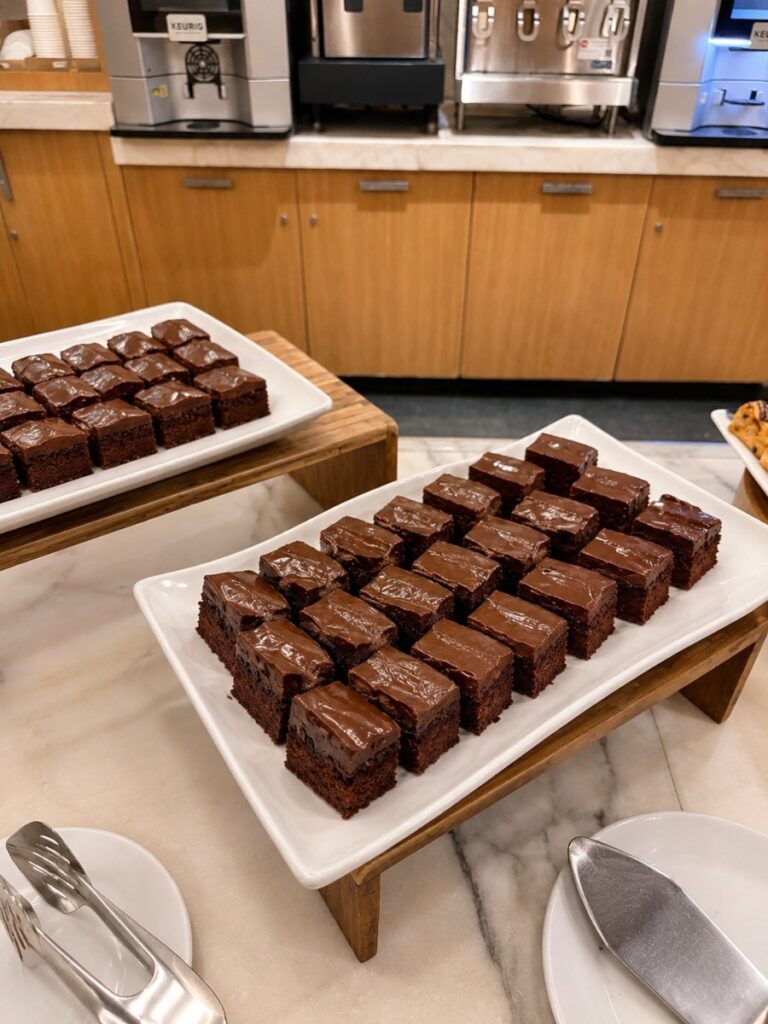 Lounge breakfast spread