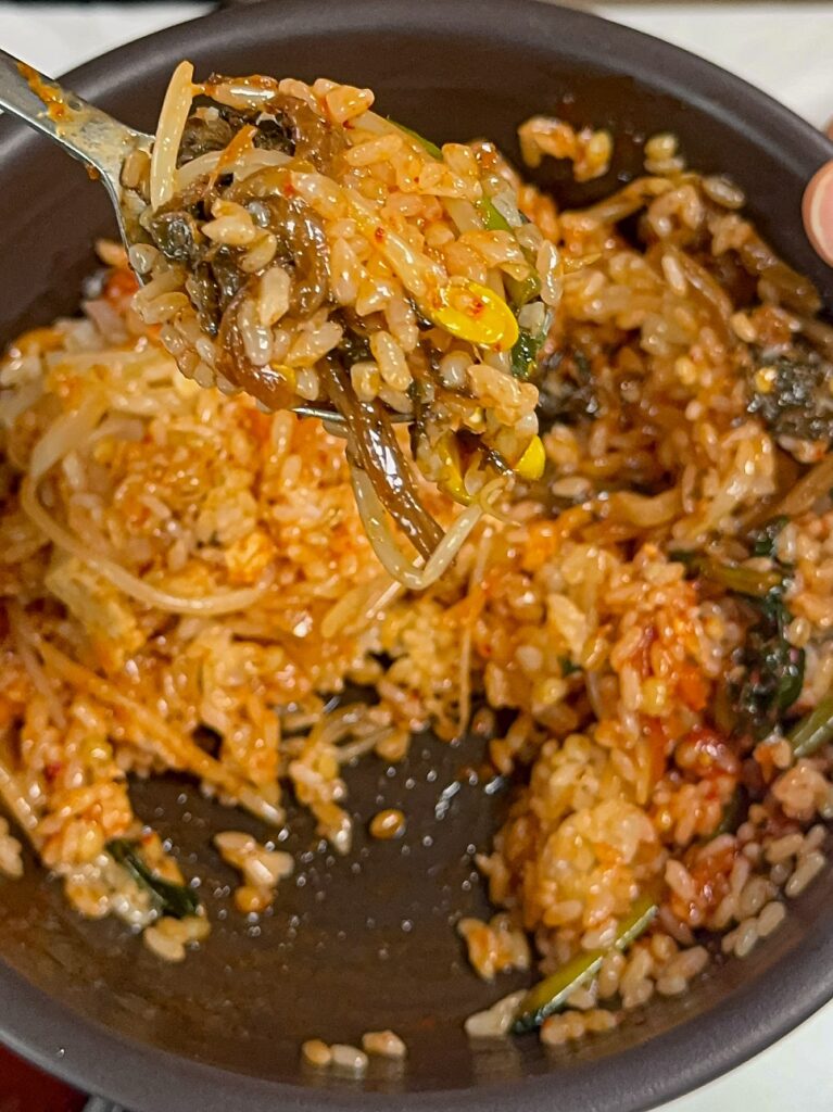 Bibimbap ingredients