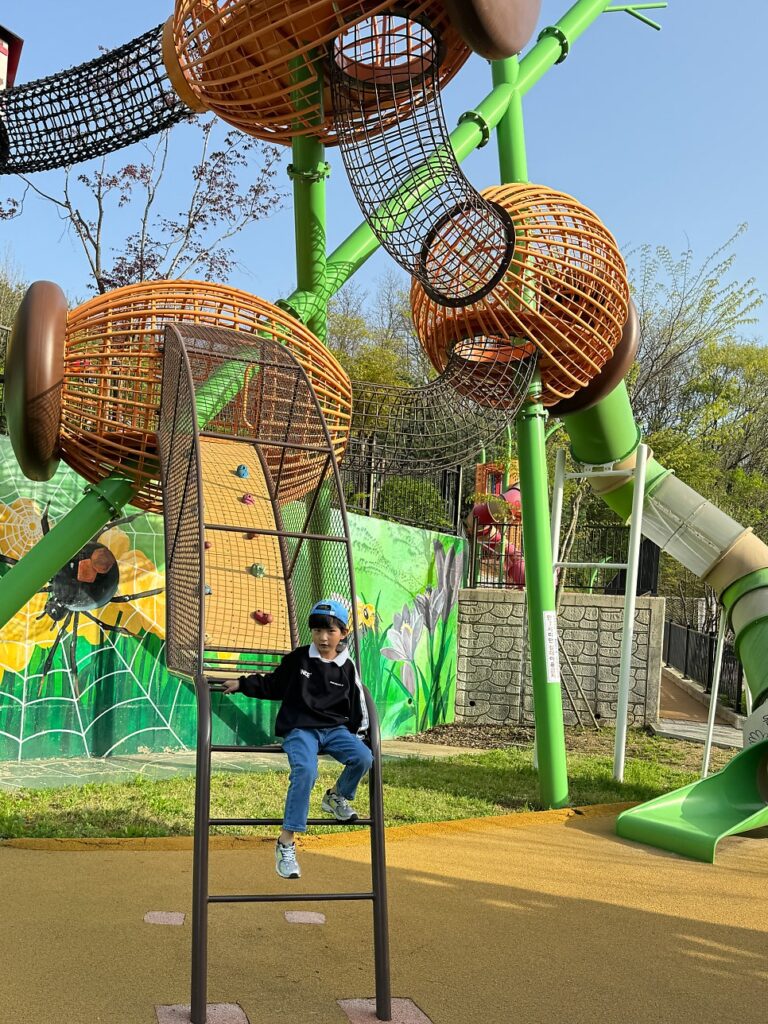 Benches by the playground