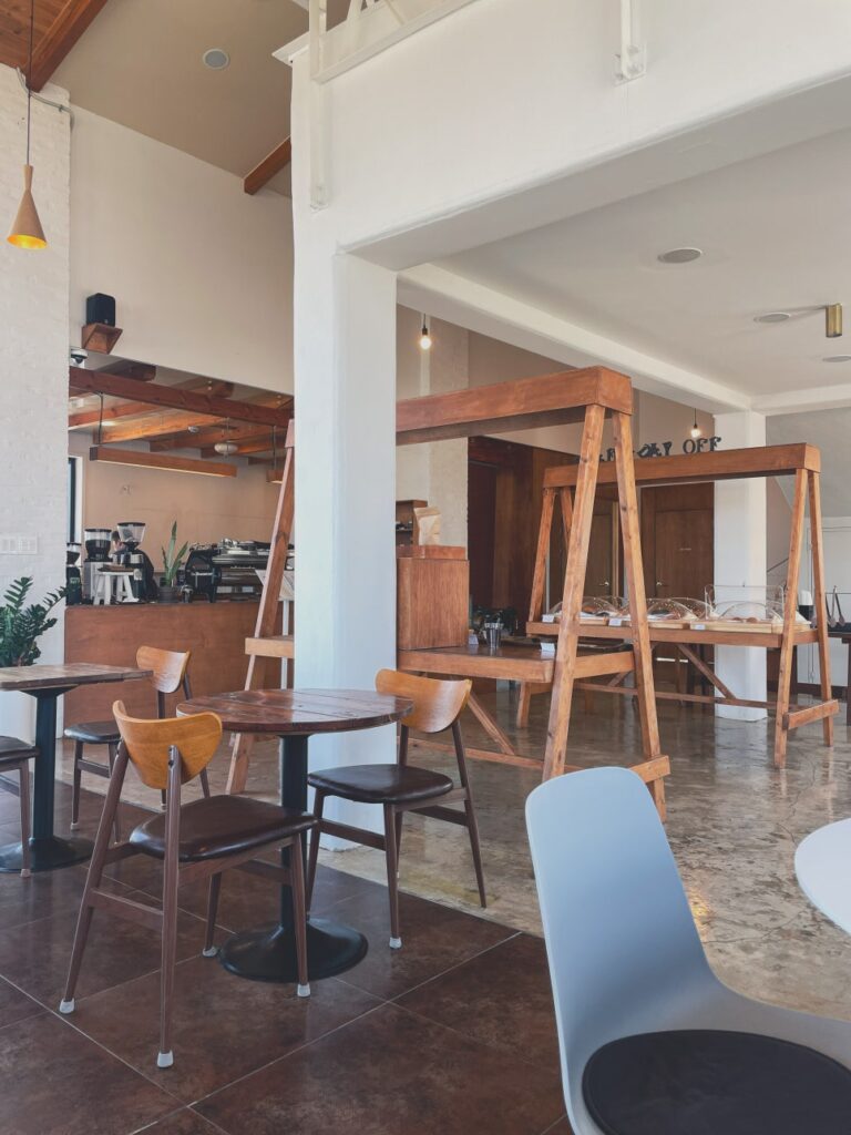 Wood-toned interior