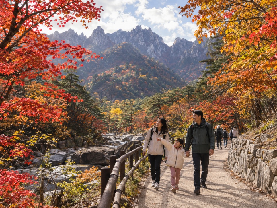 Fall foliage at Seoraksan