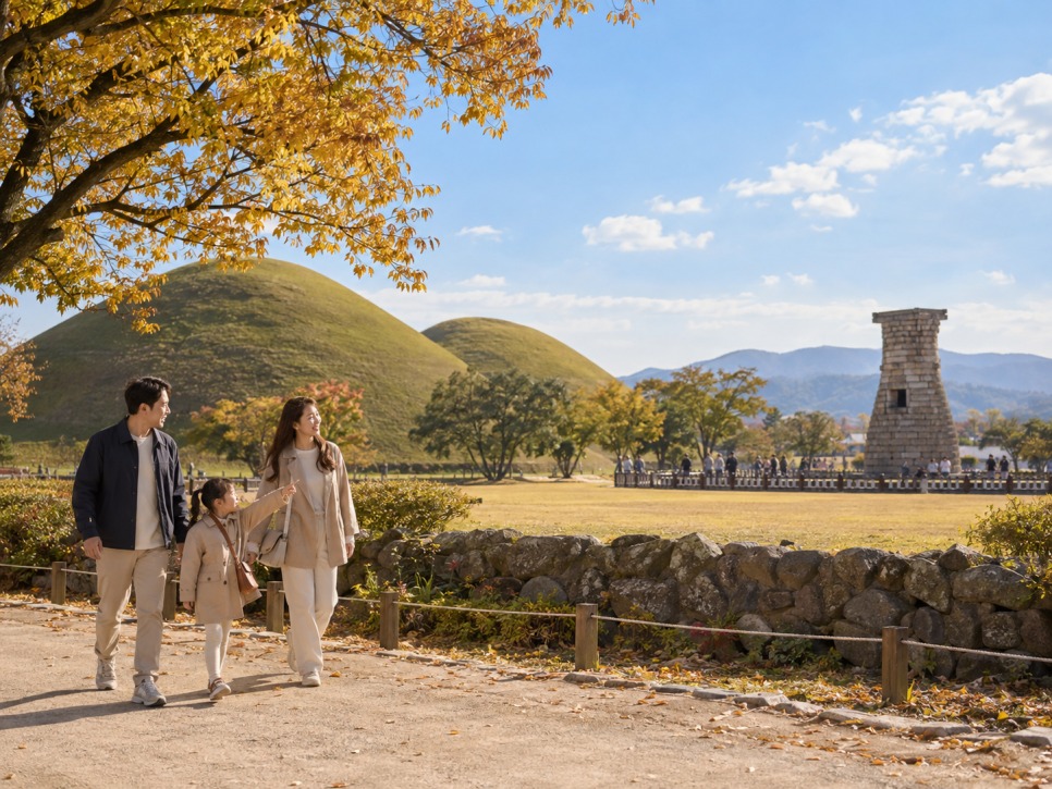 Royal tombs at Daereungwon in Gyeongju