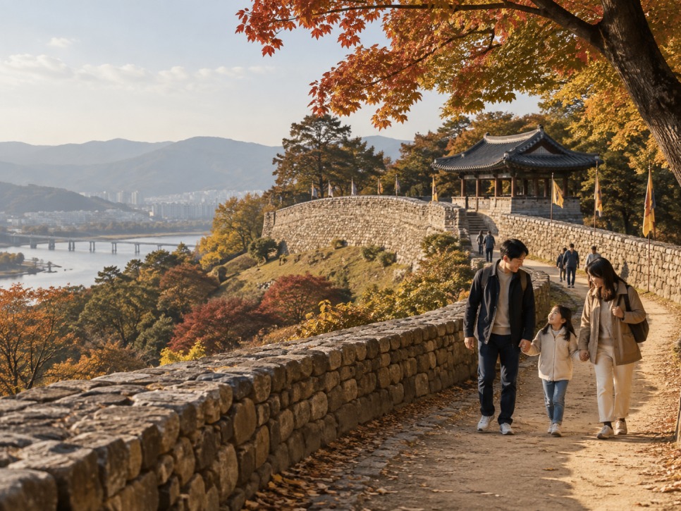 Gongsanseong Fortress walls in Gongju
