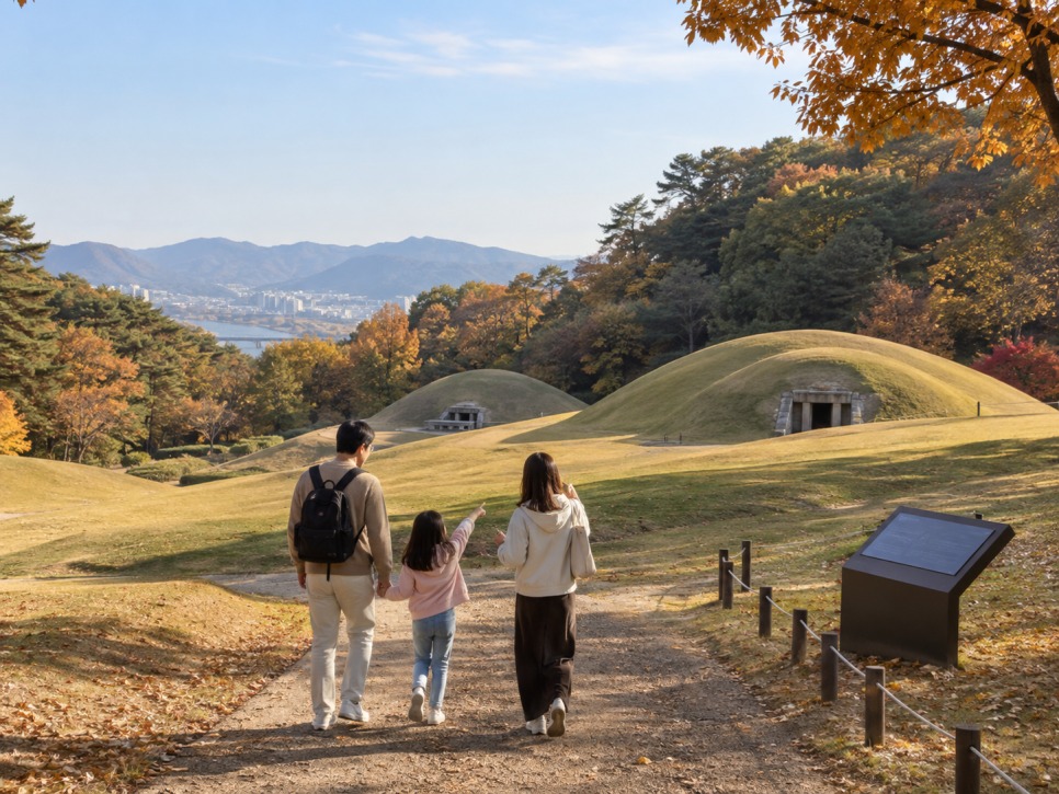 Royal tombs park in Gongju