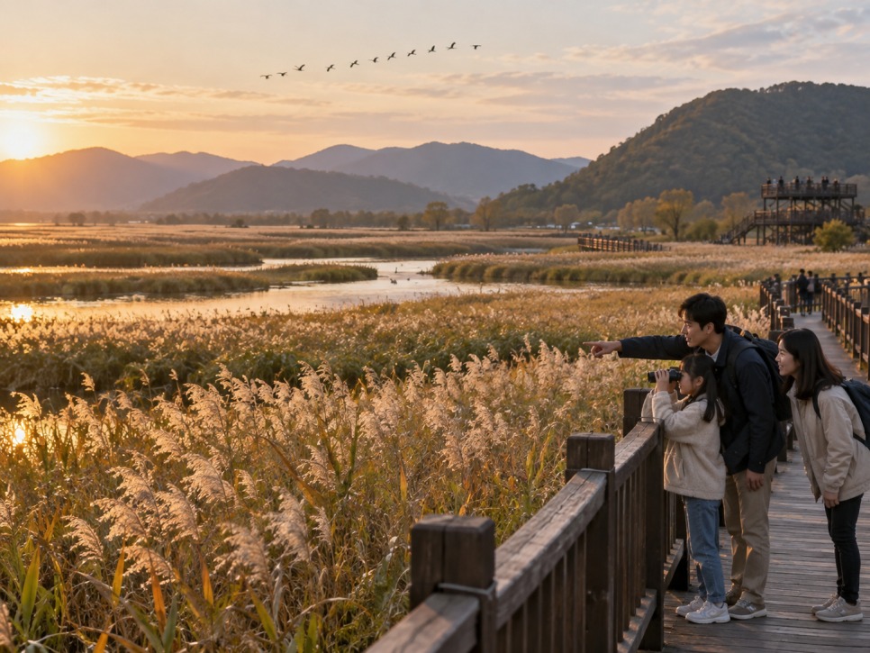 Reed fields at Suncheon Bay Wetland