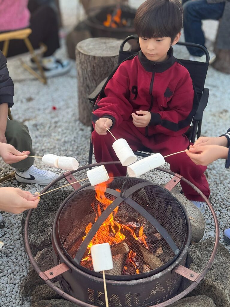 Central fire pit
