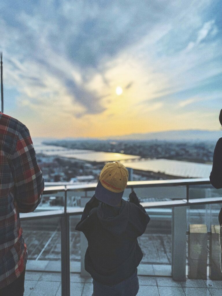 우메다 공중정원 전망대 일본의 석양 100선, 우메다의 일몰 풍경