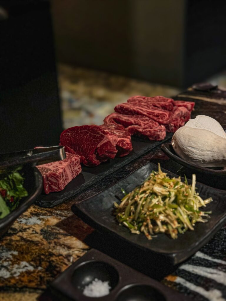 Aged Hanwoo beef