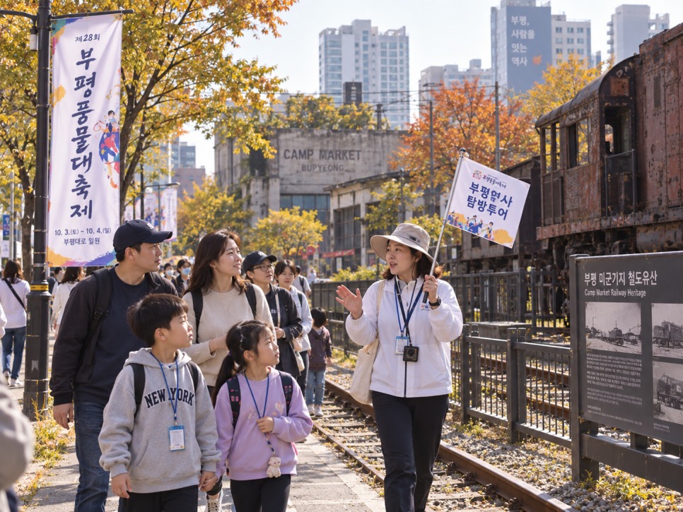 Walking tour group near Camp Market