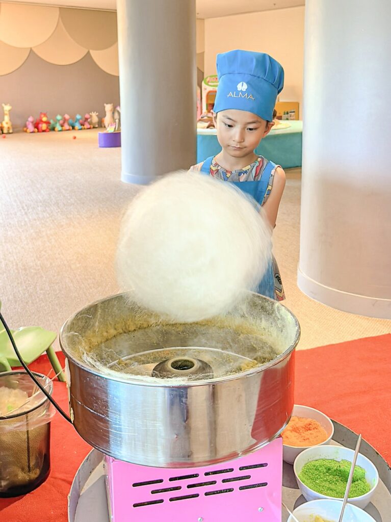 Making cotton candy