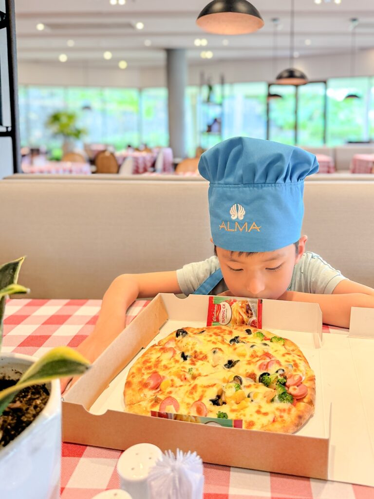 Pizza from the oven