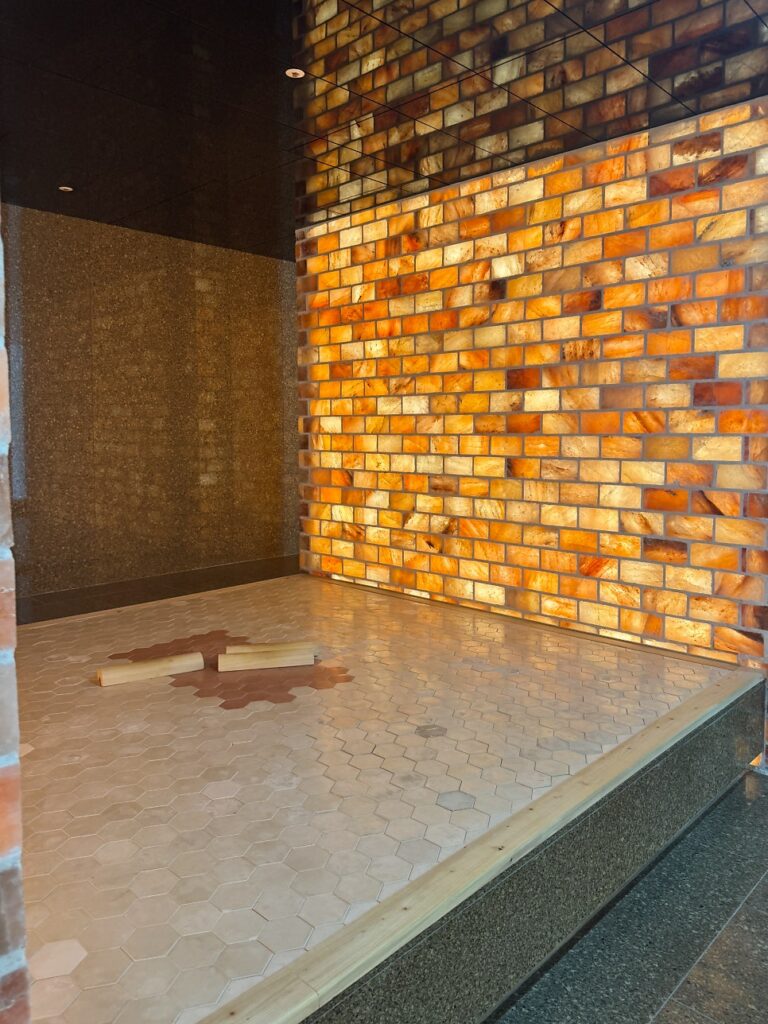 Heated rest area