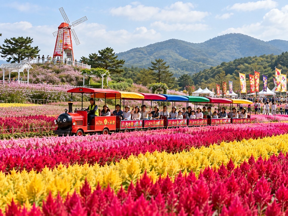 고석정 꽃밭 아이와 간다면 깡통열차부터