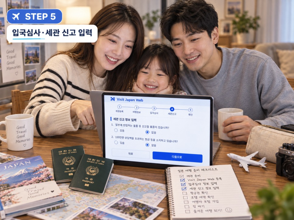 Customs declaration questions in Visit Japan Web