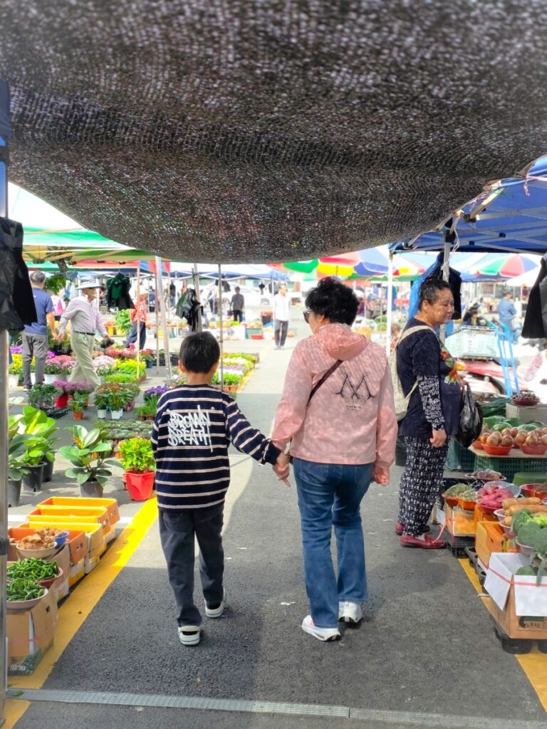 Market day stalls