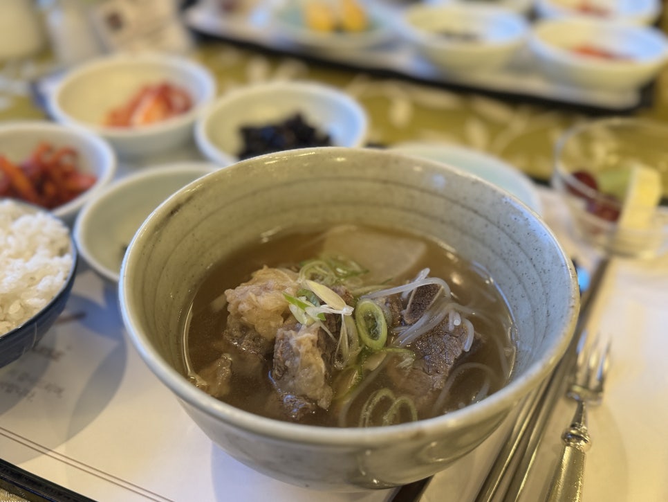 Galbitang dinner