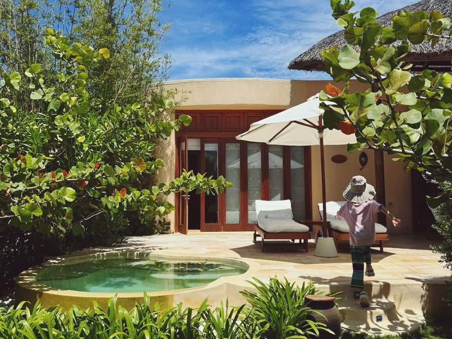 Private pool villa pool