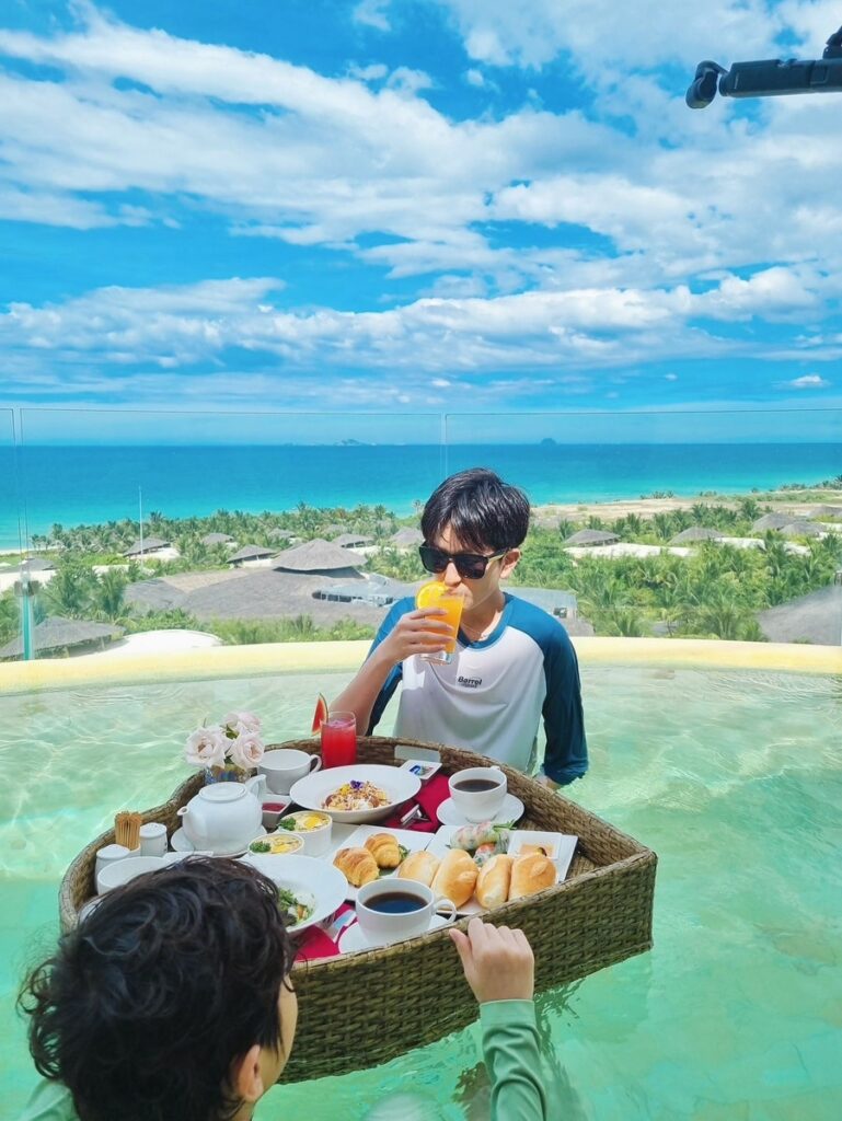 Breakfast in the villa