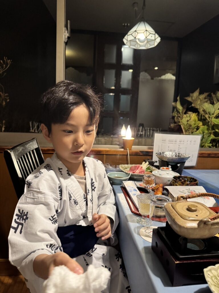 신시요우 료칸 가이세키 디너 체험