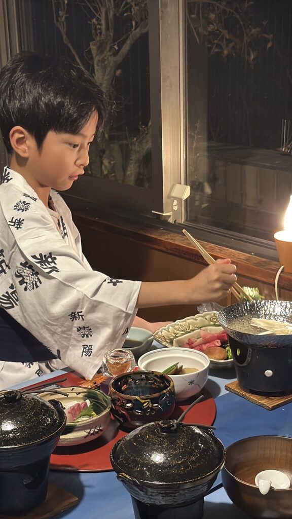 신시요우 료칸 가이세키 디너 체험