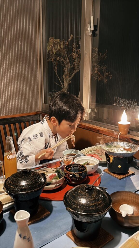 신시요우 료칸 가이세키 디너 체험