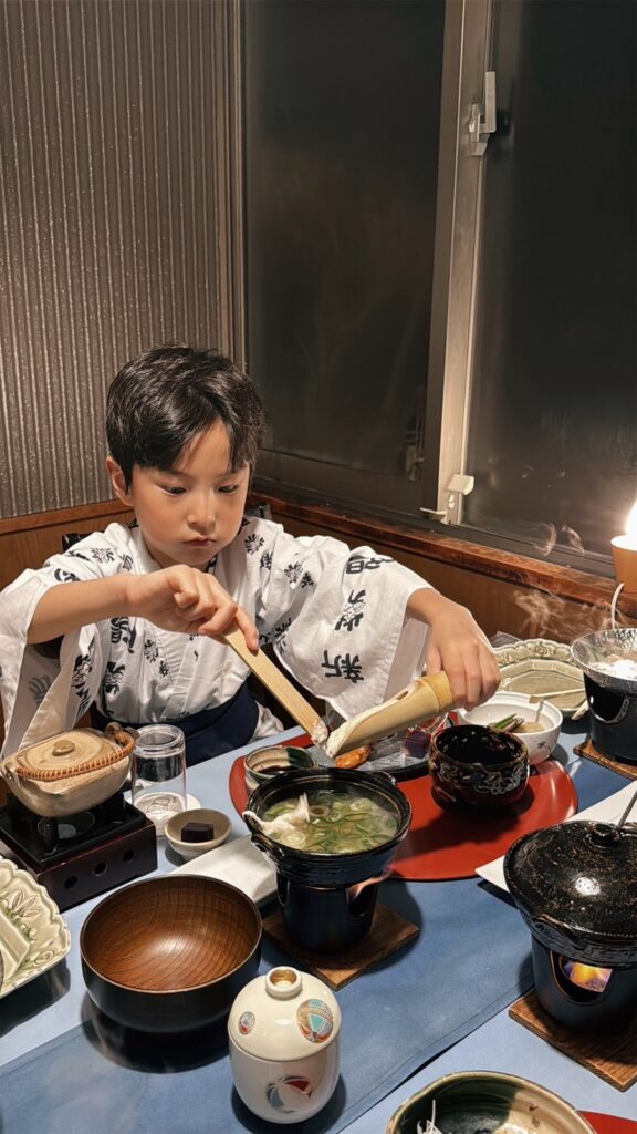 신시요우 료칸 가이세키 디너 체험