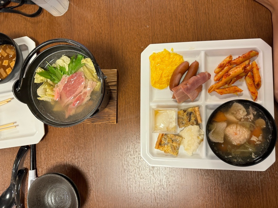 요코하마 만요클럽 식당과 조식 뷔페