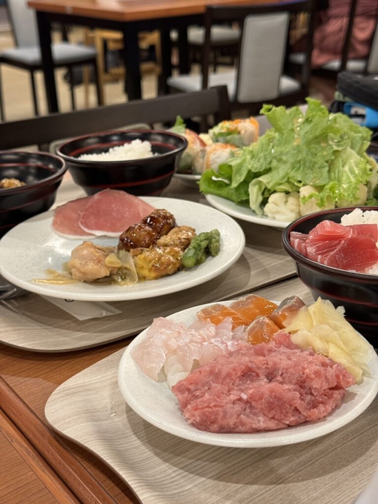 도요스 만요클럽 석식과 조식 뷔페