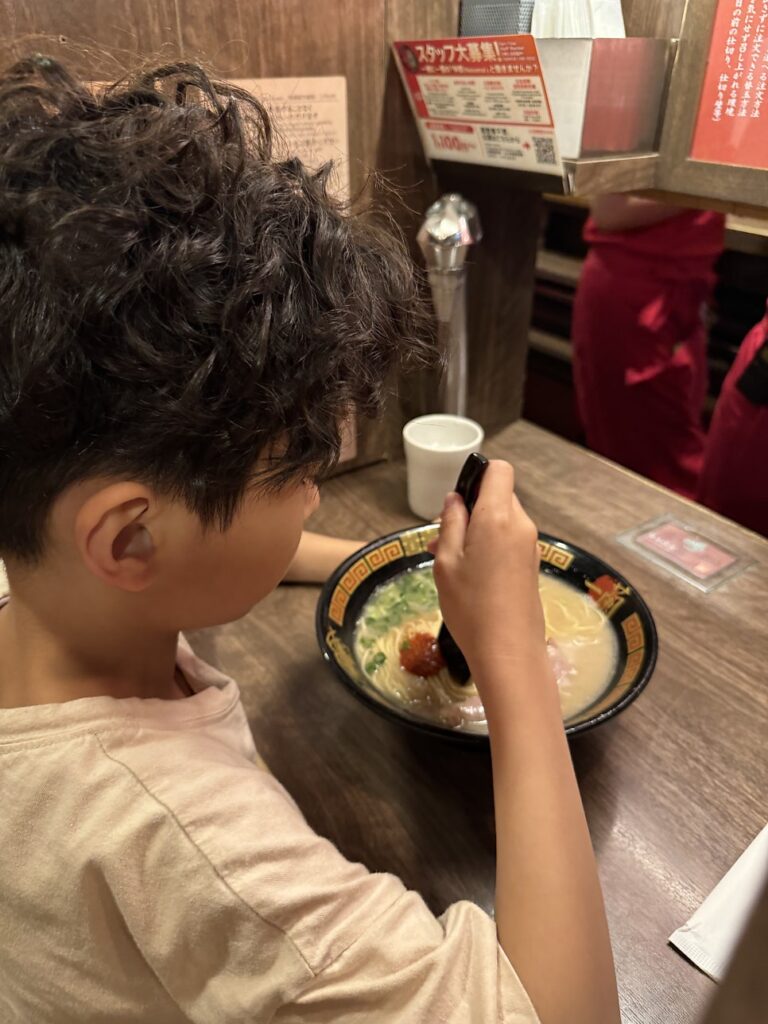 Tonkotsu ramen at Ichiran