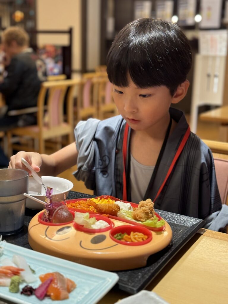 교토 료칸 온천 내 식당