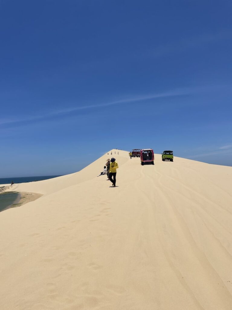 Sand sledding