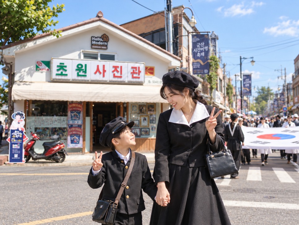 군산시간여행축제 근대의상 입고 시간여행마을 걸어보기