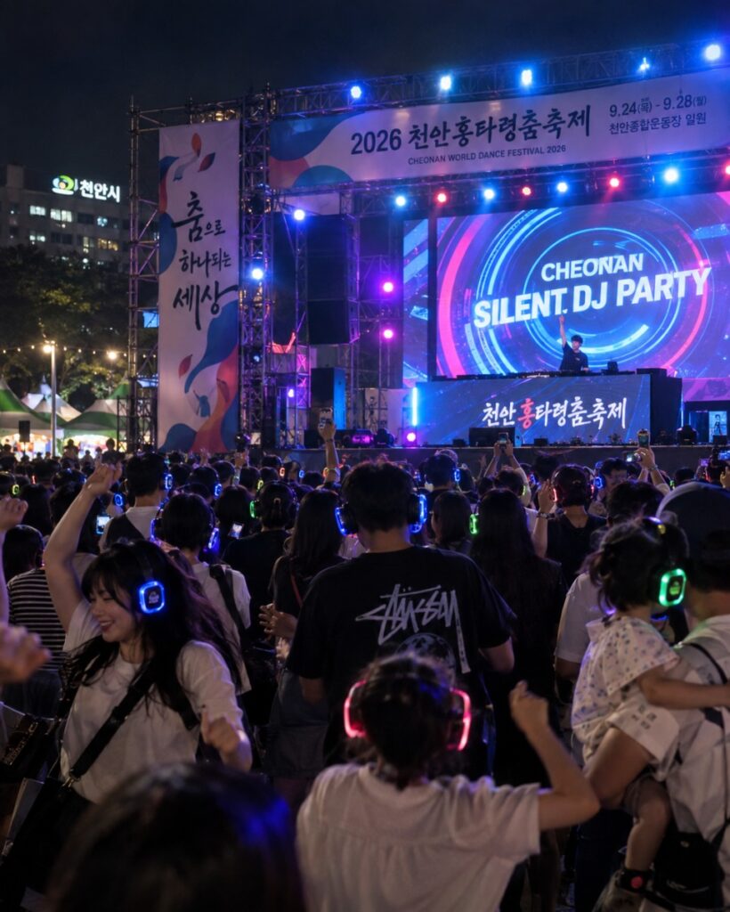 Night EDM dance event at the festival