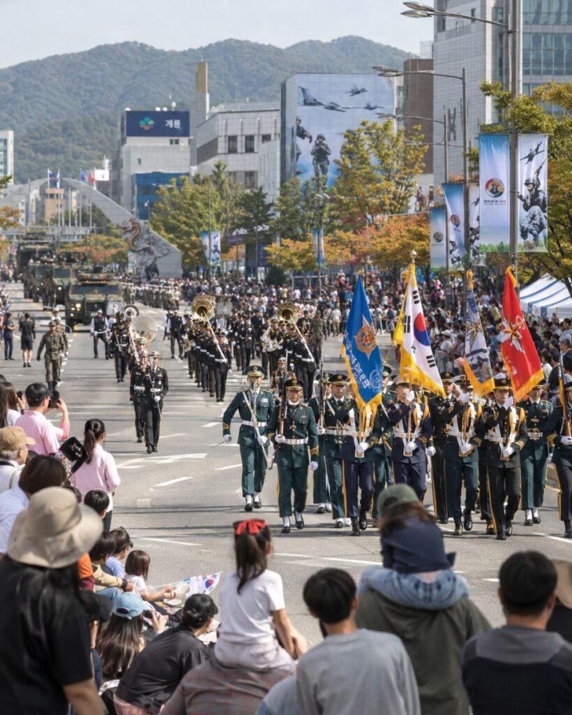 계룡군문화축제 🚶 700명이 참여하는 대규모 시가지 퍼레이드