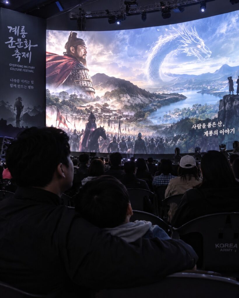 계룡군문화축제 📚 역사 좋아하는 아이라면 20m LED 특별영상관