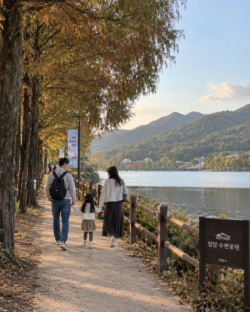 계룡군문화축제 🌿 1. 입암수변공원, 축제 뒤에 쉬어가기 좋은 곳